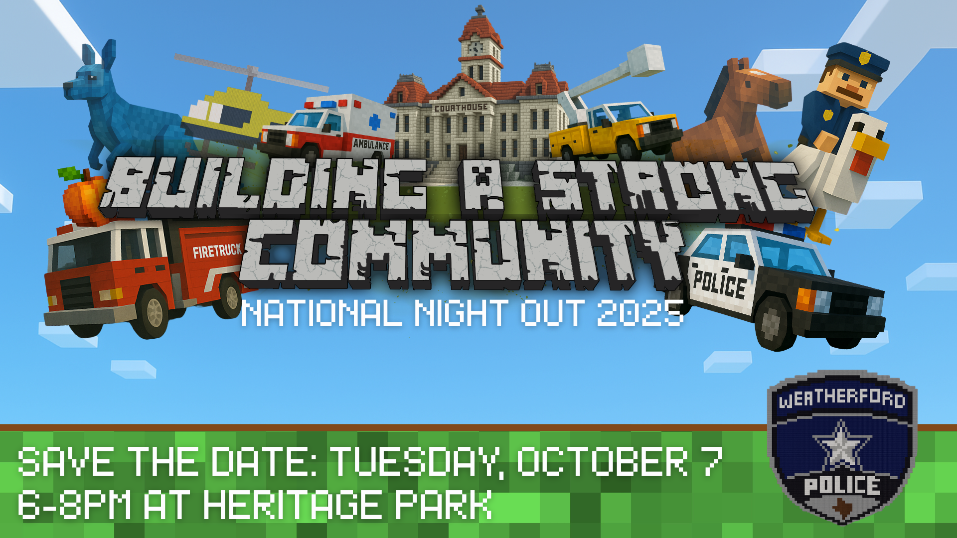 Building a Strong Community - National Night Out 2025 - Tuesday, October 11, 2025, from 6pm -8pm